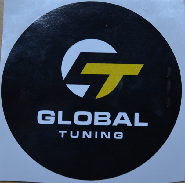 Наклейка Global Tuning D40 черная - фото